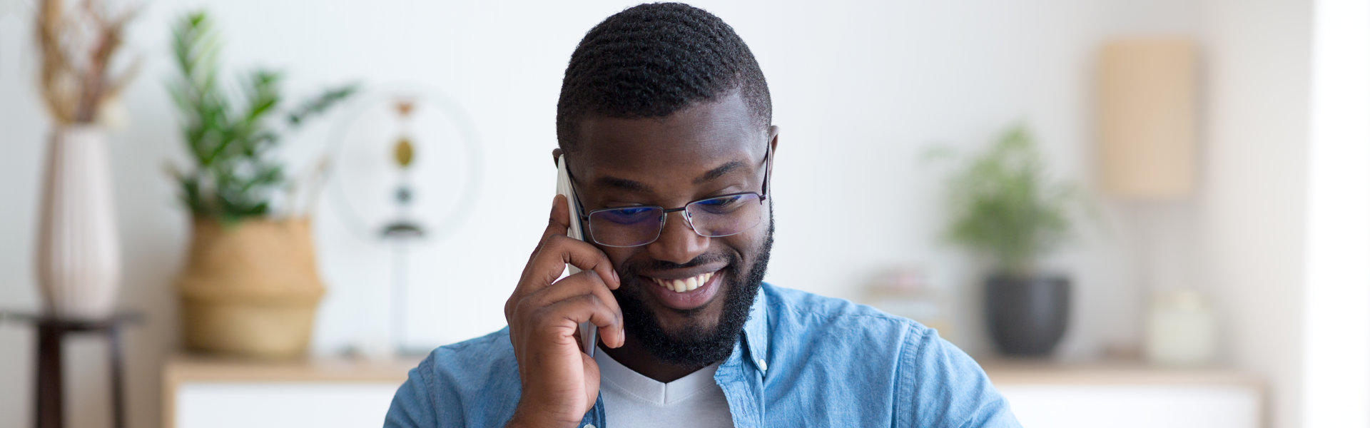 man calling from his phone